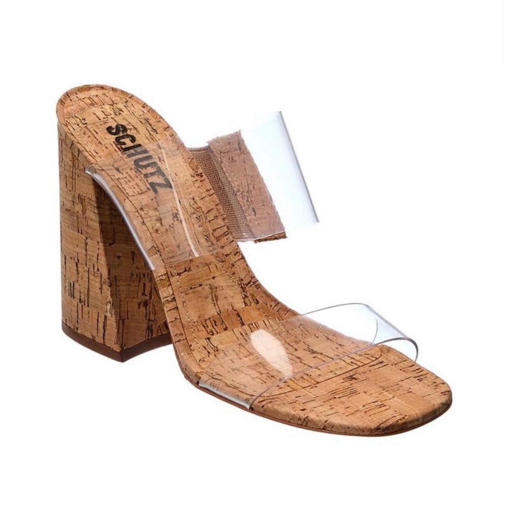 Schutz Vicktorie Cork & Vinil Sandal